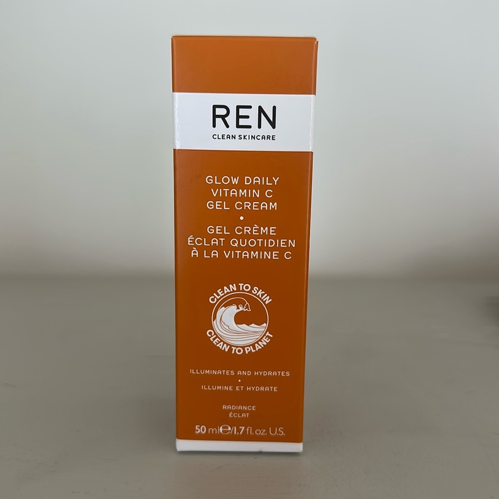 NIB REN Clean Skincare Glow Daily Vitamin C Gel Cream